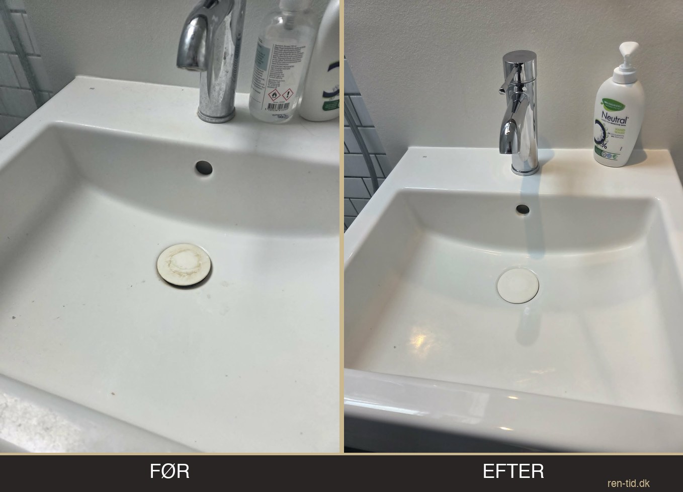 Før og efter — Washbasin
